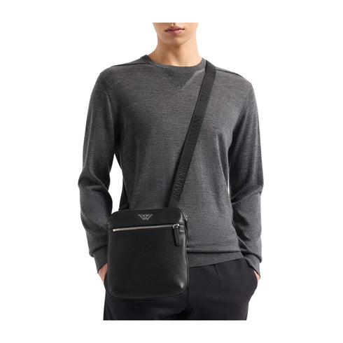 Emporio Armani Borsa a spalla Borsa Uomo Business Regenerated Nero - Francavilla Moda